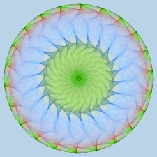 Earth expanding in light